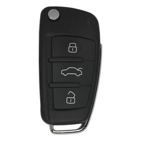 Audi A6 Q7 3 Button Flip Key 2005-2011 Chip 8E