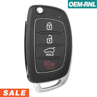 Hyundai Santa Fe 2016-2019 4 Button Flip Key Remote FCC: TQ8-RKE-4F31 (OEM)