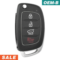 Hyundai Santa Fe 2016-2019 4 Button Flip Key Remote FCC: TQ8-RKE-4F31 (OEM)
