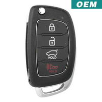 Hyundai Santa Fe 2016-2019 4 Button Flip Key Remote FCC: TQ8-RKE-4F31 (OEM)