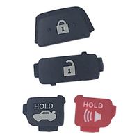 Pack of 5 - Toyota 4 Button Remote Head Key Shells