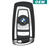 Bmw 3 Series / 5 7 2009-2018 Oem 4 Button Smart Key Cas4 Kr55Wk49863 (Silver) Refurbished