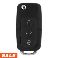 Volkswagen 4 Button Flip Key Shell With Blade Attachment