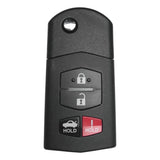 Mazda 2006-2015 4 Button Flip Key Remote BGBX1T478SKE12501 (OEM)
