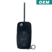 Audi 1997-2006 Oem 4 Button Flip Key Myt8Z0837231