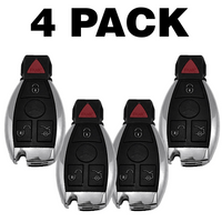 Mercedes Benz 1997-2014 4 Button Fobik Iyz-3312 Nec 2 Battery (4 Pack)