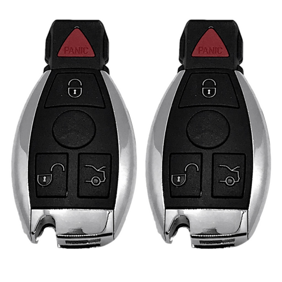 Mercedes Benz 4 Button Fobik 1997-2014 For IYZ-3312 NEC 2 Battery | Aftermarket (2 Pack) Fobik