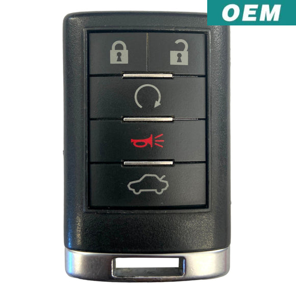 Cadillac Cts Dts 2008-2014 Oem 5 Button Keyless Entry Remote Ouc6000066 (Driver 1) Refurbished