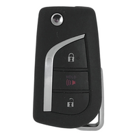 Toyota Camry Corolla 2017-2018 3 Button Flip Key Remote for FCC: HYQ12BFB H Chip