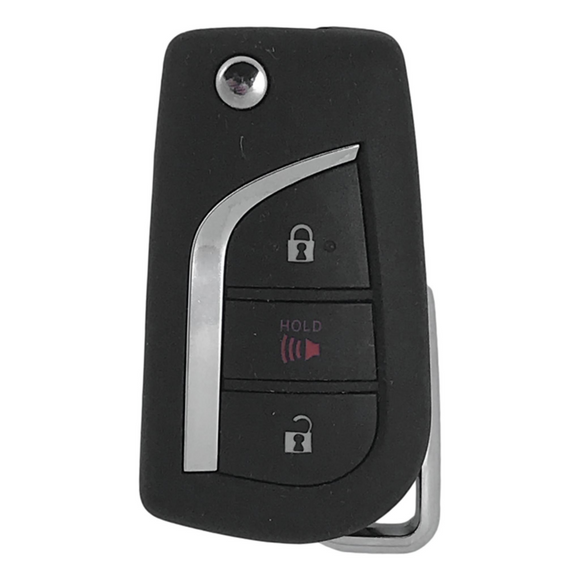 Toyota Camry Corolla 2017-2018 3 Button Flip Key Remote for FCC: HYQ12BFB H Chip