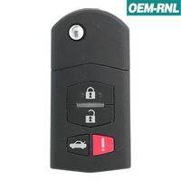 Mazda 6 MX5 2005-2010 OEM 4 Button Flip Key KPU41788