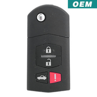 Mazda 6 MX5 2005-2010 OEM 4 Button Flip Key KPU41788
