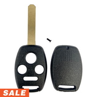 Honda 4 Button Remote Head Key Shell 2005-2013 w/ Chip Slot Key Shell