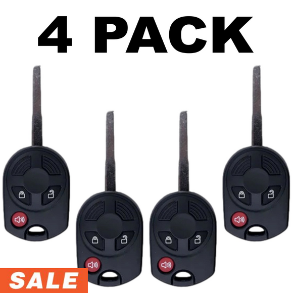 Ford 2013-2019 3 Button High Security Remote Head Key Oucd6000022 (4 Pack)