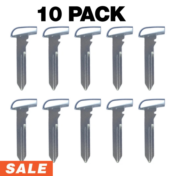 Chrysler Dodge Jeep Emergency Key Blade Insert for M3N-40821302 | Aftermarket (10 Pack) Key Blade