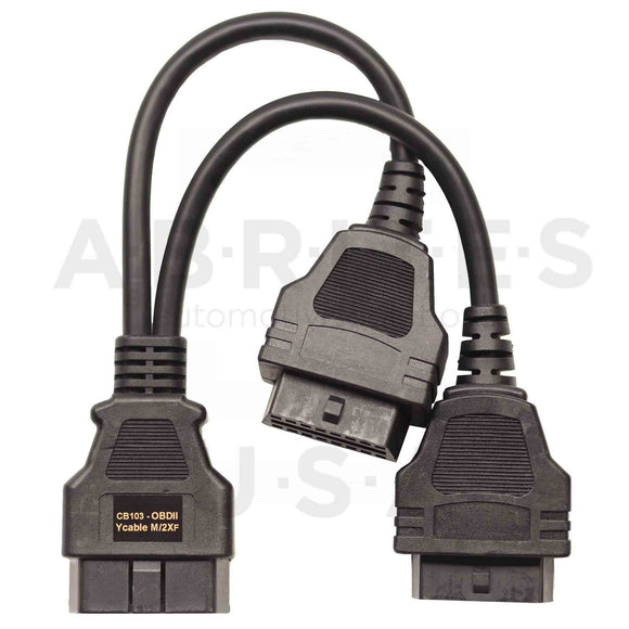 ABRITES CB103 - OBDII Y cable M/2xF