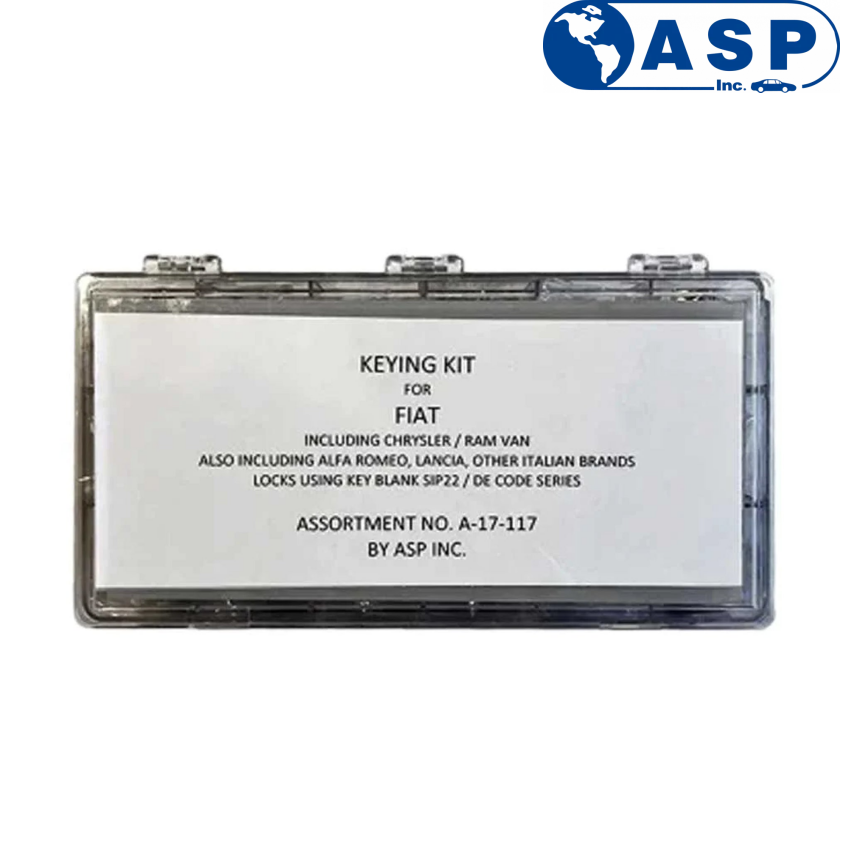 Ram Keyoing Guide ASP Keying Kit for Fiat / Chrysler / Ram / Other SIP22 (A-17-117)