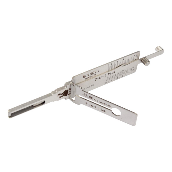 Original Lishi 2-In-1 Pick And Decoder Hu100 (8-Cut) Lock