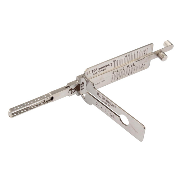 Original Lishi 2-In-1 Pick And Decoder Hu198 Lock