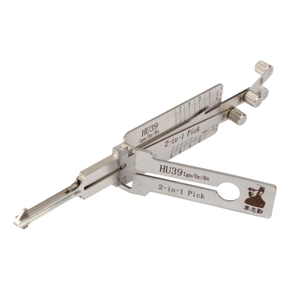 Original Lishi 2-In-1 Pick And Decoder Quad Lifter Hu39 Lock