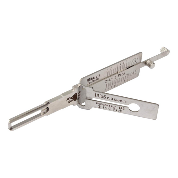 Original Lishi 2-In-1 Pick And Decoder Hu66 Twin Lifter Lock
