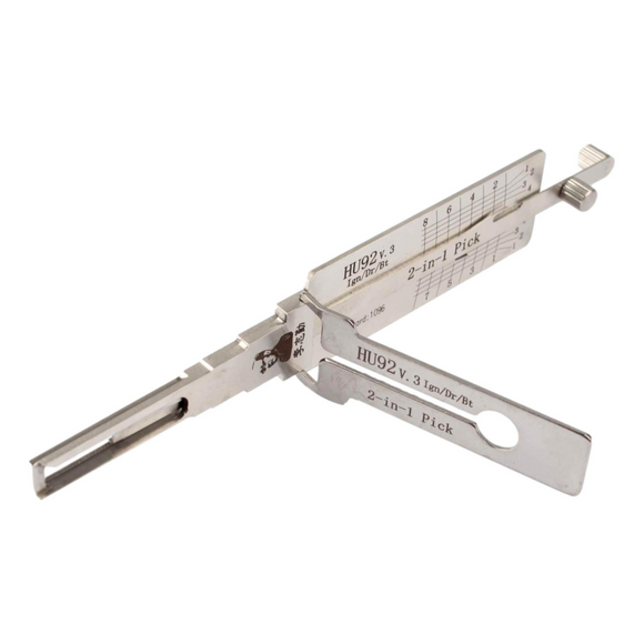 Original Lishi 2-In-1 Pick And Decoder Hu92 Twin Lifter Lock
