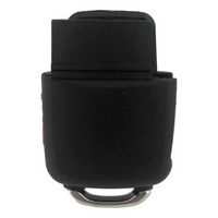 Volkswagen 4 Button Flip Key Shell. The back view shows that the side opposite the buttons is blank and smooth.