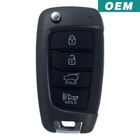 Hyundai Kona 2018-2021 Oem 4 Button Flip Key Osloka-450T (Os) 95430-J9500
