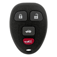 Gm 2006-2013 4 Button Remote Shell For Fcc Ouc60270 / Ouc60221 Key