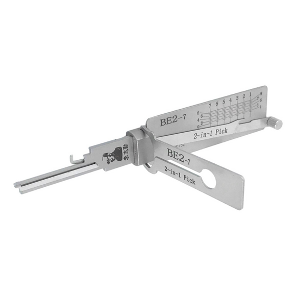 Original Lishi Tool 2-In-1 Pick and Decoder BE2 7-Pin