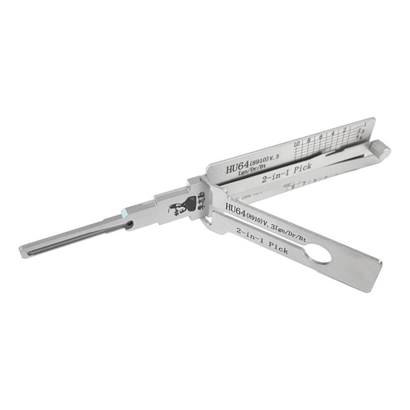 Original Lishi 2 in 1 Single Lifter Pick and Decoder HU64 8910 Picks & Decoders