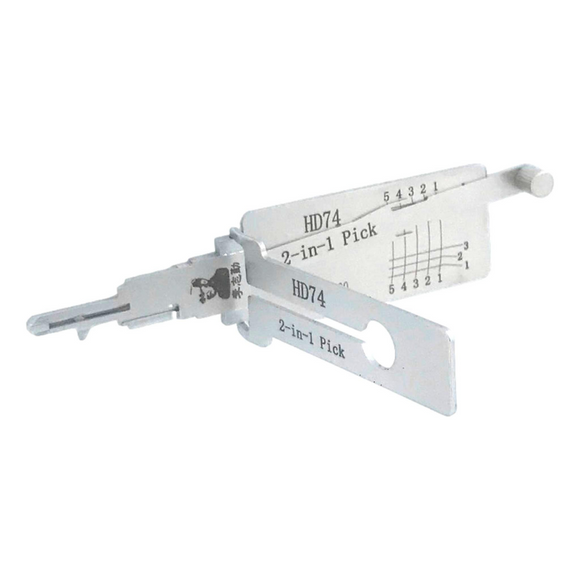 Original Lishi 2-In-1 Pick And Decoder Hd74 Lock