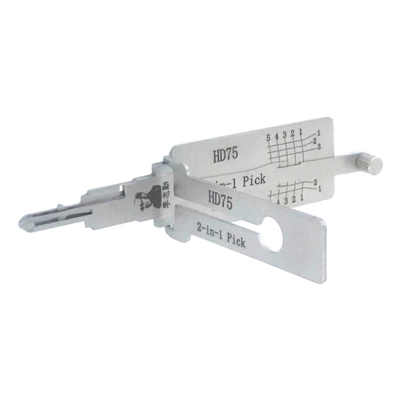 Original Lishi 2-In-1 Pick And Decoder Hd75 Lock