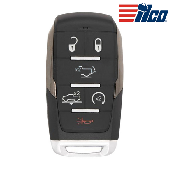 Ilco Look-Alike Dodge Ram 6 Button Remote 2018-2021 Prx-Ram-6B1 Key