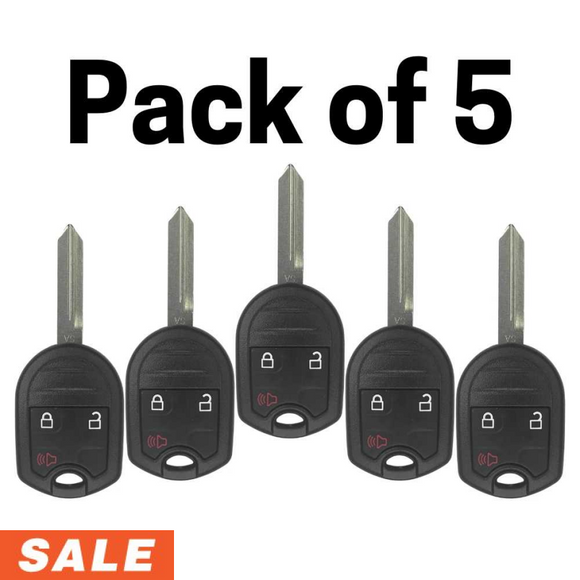 Ford 3 Button Remote Head Key For Cwtwb1U793 (Pack Of 5)
