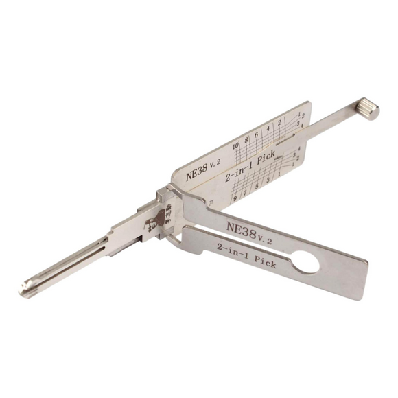 Original Lishi 2-In-1 Pick And Decoder Ne38 Lock