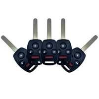 Honda Civic 2006-2013 4 Button Remote Head Key For N5F-A05Taa / N5F-S0084A - 5 Pack