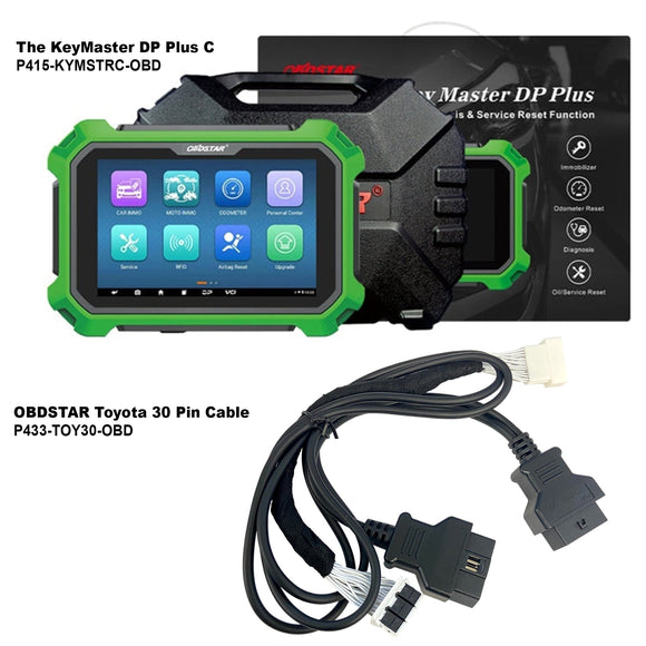 Obdstar Keymaster Dp Plus C + Toyota 30 Pin Cable Programming Device