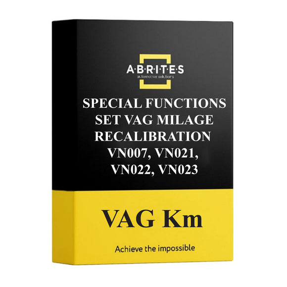 ABRITES VAG KM - Special Functions set VAG Milage Recalibration VN007, VN021, VN022, VN023