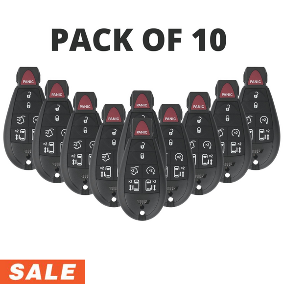 10 Pack - Chrysler Dodge 2008-2018 7 Button Fobik For IYZ-C01C / M3N5WY783X