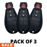 Dodge Ram 2013-2020 3 Button Fobik For Gq4-53T (3 Pack)