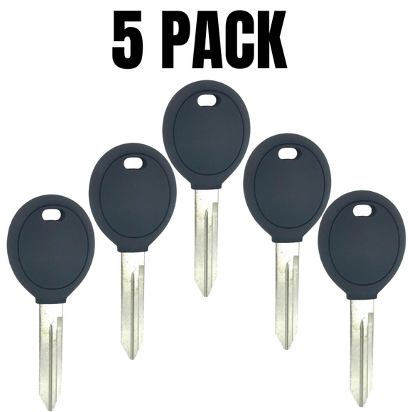 5 Pack- Chrysler Dodge Jeep Transponder Key Y160 / Chip 4D64