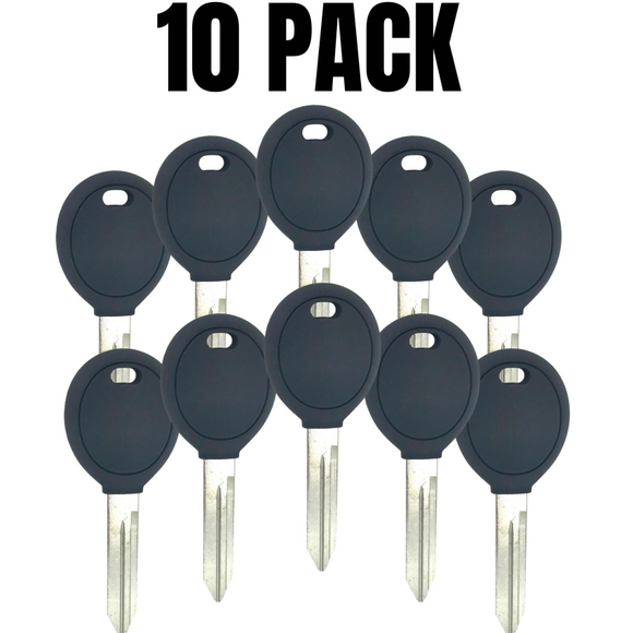 10 Pack- Chrysler Dodge Jeep Transponder Key Y160 / Chip 4D64