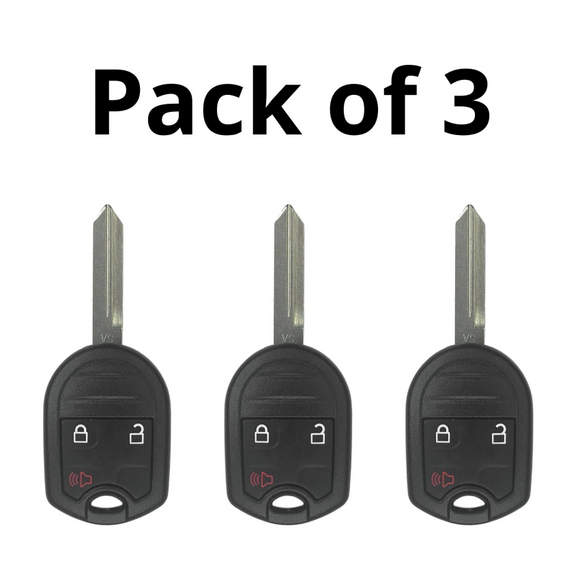 Ford 3 Button Remote Head Key For Cwtwb1U793 - Pack Of