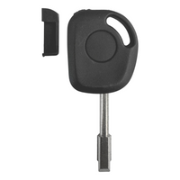 Ford Jaguar 6 Cut Tibbe Transponder Key Shell (FO21T7) Slider Key Shell