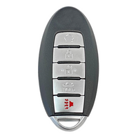 Nissan 5 Button Smart Key Shell Replacement Case For KR5S180144014 | Aftermarket Smooth Key Shell