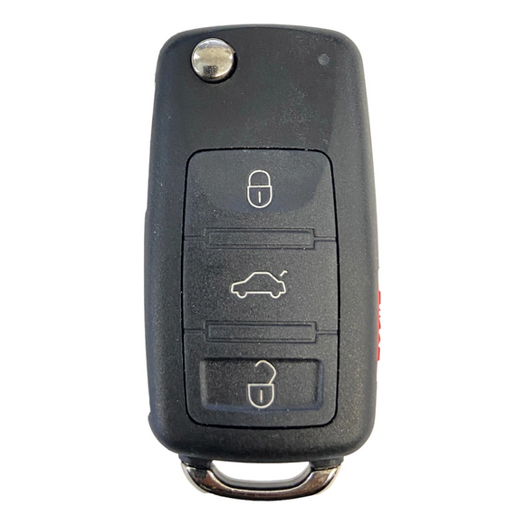 Volkswagen 4 Button Flip Key Shell For KR55WK45022 | KR55WK45032 Key Shell