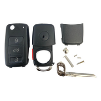 Volkswagen 4 Button Flip Key Shell For KR55WK45022 | KR55WK45032 Key Shell