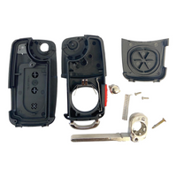 Volkswagen 4 Button Flip Key Shell For KR55WK45022 | KR55WK45032 Key Shell