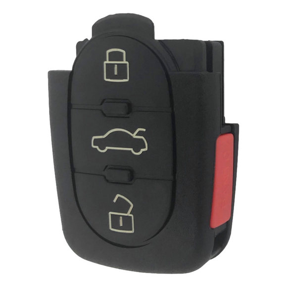 Audi 4 Button Flip Key Shell Big Battery